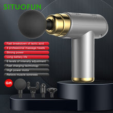Load image into Gallery viewer, SITUOFUN Portable Massage Gun Deep Tissue Muscle Electric Massager Pain Relief For Body Neck Back Relaxation Fitness Slimming