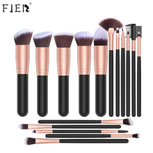 Load image into Gallery viewer, FJER Makeup Brushes Premium Synthetic Foundation Powder Concealers Eye Shadows Makeup Kit 9PCS-24 PCS Brush Set (Black Rose)