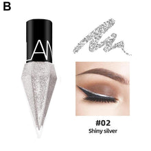 Load image into Gallery viewer, Eye Shadow Pearlescent Diamond Eye Shadow Liquid 5-color Sequins MakeUp Smooth Mini Fine Brush Eyeliner Shine And Head