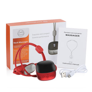 Micro-current Cervical Spine Massager Electric Neck Massager Smart TENS+EMS Portable Hot Compress Shoulder and Neck Massager