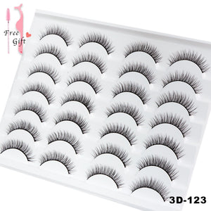 AYRMILLA Natural False Eyelashes 5/10/14Pairs Dramatic 3D Mink Lashes Thick Fake Eyelash Extension Faux Cils Makeup maquiagem
