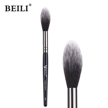 Load image into Gallery viewer, BEILI Black Foundation Make up Brush Big Definer Powder Blush Soft Synthetic Hair Makeup Brushes Highlighter Fan Contour Tools