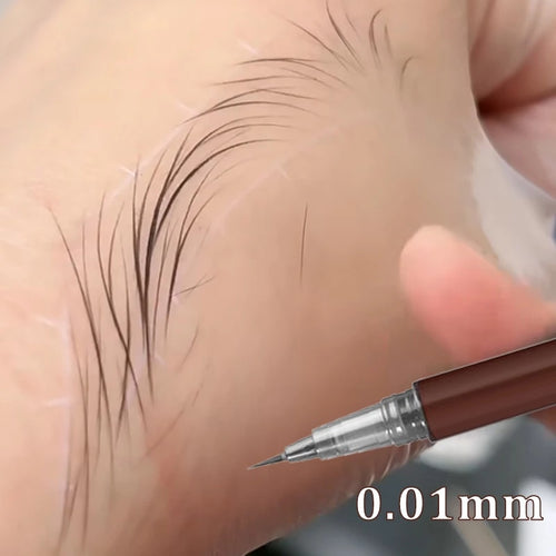 New 3/1Pc Waterproof Liquid Eyebrow Easy To Color Sweat-proof Eyebrow Pen 0.01MM Ultra Thin Head Eye Makeup Cosmetic Wholesale