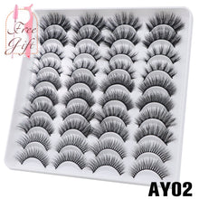 Load image into Gallery viewer, AYRMILLA 5/20Pairs 3D Mink Lashes Natural False Eyelashes Dramatic Thick Fake Eyelash Extension Faux Cils Wholesale Makeup Tools