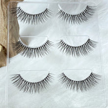 Load image into Gallery viewer, NEW Wholesale Mink Eyelashes 3pair lashes invisible band mink lashes reusable false eyelashes Makeup in Bulk