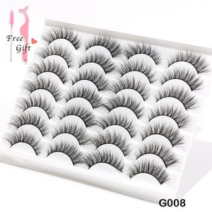 AYRMILLA Natural False Eyelashes 5/10/14Pairs Dramatic 3D Mink Lashes Thick Fake Eyelash Extension Faux Cils Makeup maquiagem