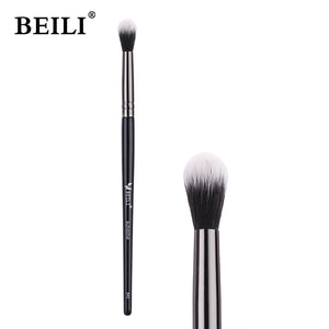 BEILI Black Foundation Make up Brush Big Definer Powder Blush Soft Synthetic Hair Makeup Brushes Highlighter Fan Contour Tools