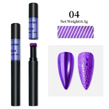 Load image into Gallery viewer, 1Box Nail Mirror Glitter Powder Metallic Colorful Dust Metal Effect Nail Glitter Gold Nail Art UV Gel Polish Chrome Flakes Dust