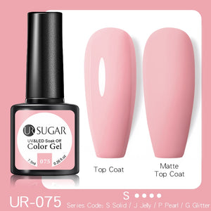 UR SUGAR 7.5ML Dark Blue Matte Top Coat Color UV Nail Gel Polish Semi Permanent Soak Off UV LED Gel Nail Gel Nail Art DIY Design