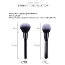 Load image into Gallery viewer, 1pc Professional Powder Fundation Makeup Brush Large BlushWith Black Wood Women Cosmetic Tool Magic Fluffy Soften Fiber Hair Bru