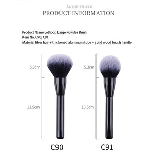 1pc Professional Powder Fundation Makeup Brush Large BlushWith Black Wood Women Cosmetic Tool Magic Fluffy Soften Fiber Hair Bru