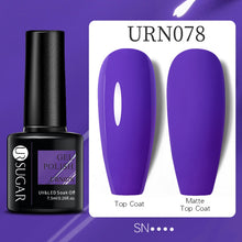 Load image into Gallery viewer, UR SUGAR 7.5ml Thermal Ultra-thin Glitter Gel Soak Off UV Gel Color-chaging Snowflake Temperature Color Change Nail Art Varnish