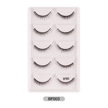 Load image into Gallery viewer, Eye makeup accessories 5 pairs set Cos cross false eyelashes Lash Extension 3D bunch Japanese Fairy Little Devil Cosplay 5 Pairs