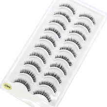 Load image into Gallery viewer, 41 Styles 10 pairs natural long 3D mink false eyelashes fake lashes makeup kit Mink Lashes extension eye lashes short eyelashes