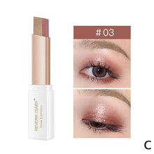 Load image into Gallery viewer, Double Color Glitter Eye shadow Stick Matte Eyeshadow Makeup Waterproof Bicolor Shimmer Cosmetics Beauty Makeup Tool