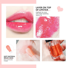 Load image into Gallery viewer, Crystal Jelly Moisturizing Lip Oil Plumping Lip Gloss Makeup Sexy Plump Lip Glow Oil Tinted Lip Plumper 6ml 1 Piece