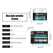 Load image into Gallery viewer, EELHOE 30gCollagen Anti Wrinkle Creams for Men Man Hyaluronic Acid Vitamin E Lighten Cream Beauty Moisturizing Facial Care TSLM1