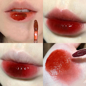 Cherry Pink Lip Plumper Gloss Crystal Jelly Oil Lip Tint Korean Long-lasting Waterproof Lipstick Lips Plumper Extreme Wholesale