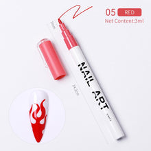 Load image into Gallery viewer, 1 Pc Nail Art Graffiti Pen Black Color UV Gel Polish Design Dot Painting Detailing Pen Brushes DIY Nail Art Adorn Tools