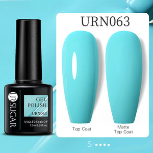 UR SUGAR 7.5ml Thermal Ultra-thin Glitter Gel Soak Off UV Gel Color-chaging Snowflake Temperature Color Change Nail Art Varnish