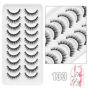 5/10Pairs 3D Mink Lashes Natural Eyelashes Dramatic False Eyelashes Faux Cils Makeup Wholesale Fake Eyelash Extension maquiagem