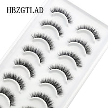 Load image into Gallery viewer, NEW 10 Pairs Natural False Eyelashes Fake Lashes Long Makeup 3d Mink Lashes Extension Eyelash Mink Eyelashes for Beauty 54