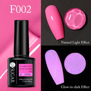 UR SUGAR 7.5ml Thermal Ultra-thin Glitter Gel Soak Off UV Gel Color-chaging Snowflake Temperature Color Change Nail Art Varnish