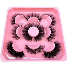 Load image into Gallery viewer, 2022 New 5 pairs natural false eyelashes fake lashes long makeup 3d mink lashes eyelash extension mink eyelashes short eyelashes