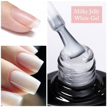 Load image into Gallery viewer, UR SUGAR 7.5ml 7ml Glass Bottle Milky Jelly White Gel Nail Polish White Color UV Led Gel Varnish For Manicure Nail Art Base Top