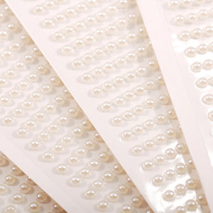 3D Eyes Face Makeup Temporary Tattoo Self Adhesive Beauty White Pearl Jewels Stickers Festival Body Art Decorations Nail Diamond