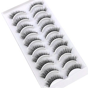 NEW 10 Pairs Natural False Eyelashes Fake Lashes Long Makeup 3d Mink Lashes Extension Eyelash Mink Eyelashes for Beauty 54