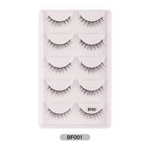 Load image into Gallery viewer, Eye makeup accessories 5 pairs set Cos cross false eyelashes Lash Extension 3D bunch Japanese Fairy Little Devil Cosplay 5 Pairs