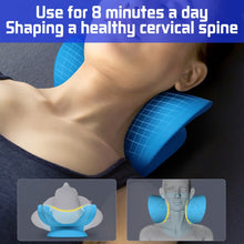 Load image into Gallery viewer, Cervical Spine Stretch Gravity Muscle Relaxation Traction Neck Stretcher Shoulder Massage Pillow Relieve Pain Spine Correction