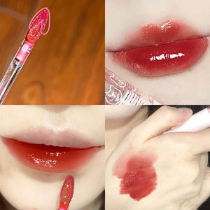 Cherry Pink Lip Plumper Gloss Crystal Jelly Oil Lip Tint Korean Long-lasting Waterproof Lipstick Lips Plumper Extreme Wholesale