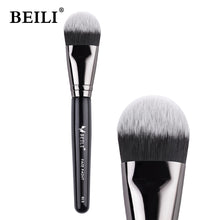 Load image into Gallery viewer, BEILI Black Foundation Make up Brush Big Definer Powder Blush Soft Synthetic Hair Makeup Brushes Highlighter Fan Contour Tools