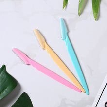 Load image into Gallery viewer, 3/10Pcs Eyebrow Razor Eyebrow Trimmer Women Face Razor Hair Remover Eye Brow Shaver Blades for Cosmetic Beauty Makeup Tools
