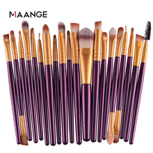 Load image into Gallery viewer, MAANGE 3/20 Pcs Makeup Brush Set Pro Eyeshadow Blending Foundation Powder Eyebrow Brush Double Head Brush Beauty Make Up Kits