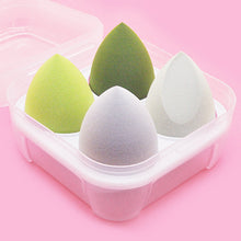 Load image into Gallery viewer, 4pcs Makeup Sponge Powder Puff Dry and Wet Combined Beauty Cosmetic Ball Foundation Powder Puff Bevel Cut Make Up Sponge Tools