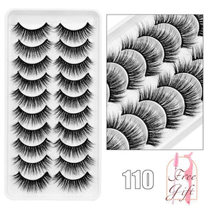 5/10Pairs 3D Mink Lashes Natural Eyelashes Dramatic False Eyelashes Faux Cils Makeup Wholesale Fake Eyelash Extension maquiagem