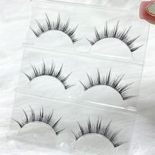 Load image into Gallery viewer, NEW Wholesale Mink Eyelashes 3pair lashes invisible band mink lashes reusable false eyelashes Makeup in Bulk