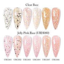 Load image into Gallery viewer, UR SUGAR 7ml Gold Glitter Gel Nail Polish Platinum Shining Mineral Sequins Soak Off UV LED Gel Nail Semi Permanent Manicure
