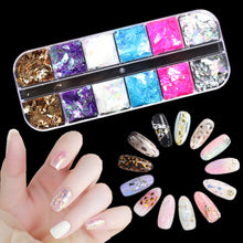 Load image into Gallery viewer, Holographic Butterfly Flakes Nail Art Glitter Sparkly 3D Laser Butterfly Sequins Tips DIY Polish Nail Art Decorations Manicure