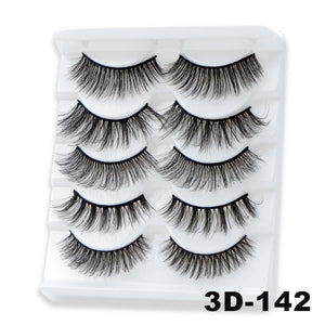 5/10Pairs 3D Mink Lashes Natural Eyelashes Dramatic False Eyelashes Faux Cils Makeup Wholesale Fake Eyelash Extension maquiagem