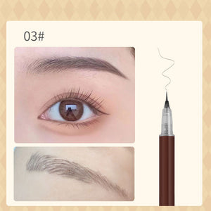 New 3/1Pc Waterproof Liquid Eyebrow Easy To Color Sweat-proof Eyebrow Pen 0.01MM Ultra Thin Head Eye Makeup Cosmetic Wholesale