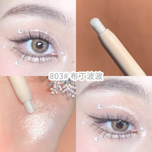 Load image into Gallery viewer, Diamond Glitter Eyeshadow Liner Pencil Eye Makeup Highlighter Waterproof Matte Pink Silkworm Champagne Gold Eyeliner Pen