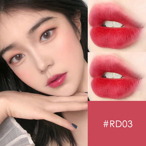 Velvet Matte Lipstick Liquid Lip Gloss Chestnut Waterproof Long Lasting Lip Stick Women Red Lip Tint Student Beauty Cosmetic