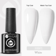 Load image into Gallery viewer, UR SUGAR 7.5ml 7ml Glass Bottle Milky Jelly White Gel Nail Polish White Color UV Led Gel Varnish For Manicure Nail Art Base Top