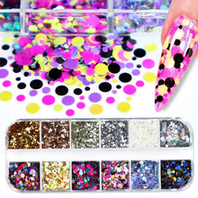 Load image into Gallery viewer, Holographic Butterfly Flakes Nail Art Glitter Sparkly 3D Laser Butterfly Sequins Tips DIY Polish Nail Art Decorations Manicure