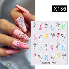 Load image into Gallery viewer, Harunouta 1 Sheet Nail Water Decals Transfer Lavender Spring Flower Leaves Nail Art Stickers Nail Art Manicure DIY