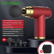 Load image into Gallery viewer, SITUOFUN Portable Massage Gun Deep Tissue Muscle Electric Massager Pain Relief For Body Neck Back Relaxation Fitness Slimming